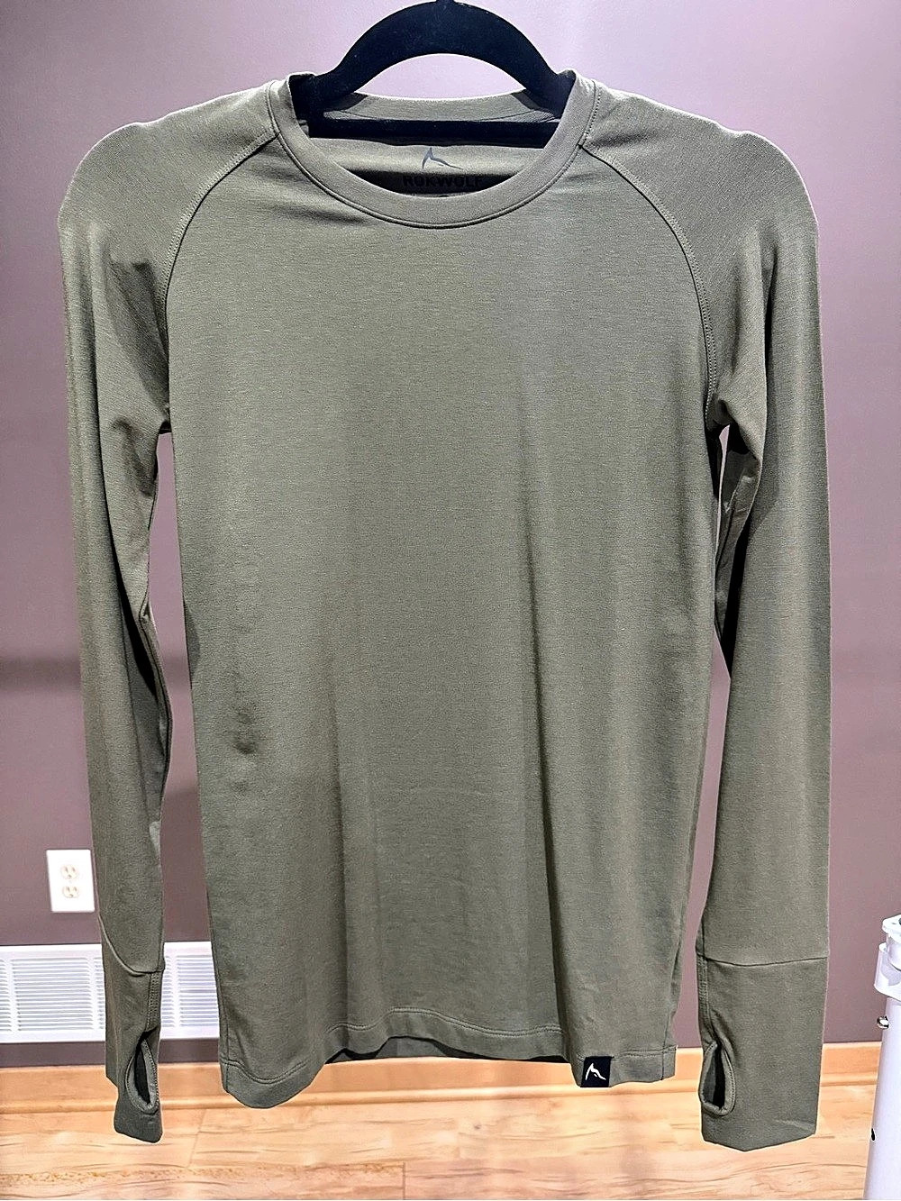 ROKWOLF Olive Long Sleeve Tee Size Large